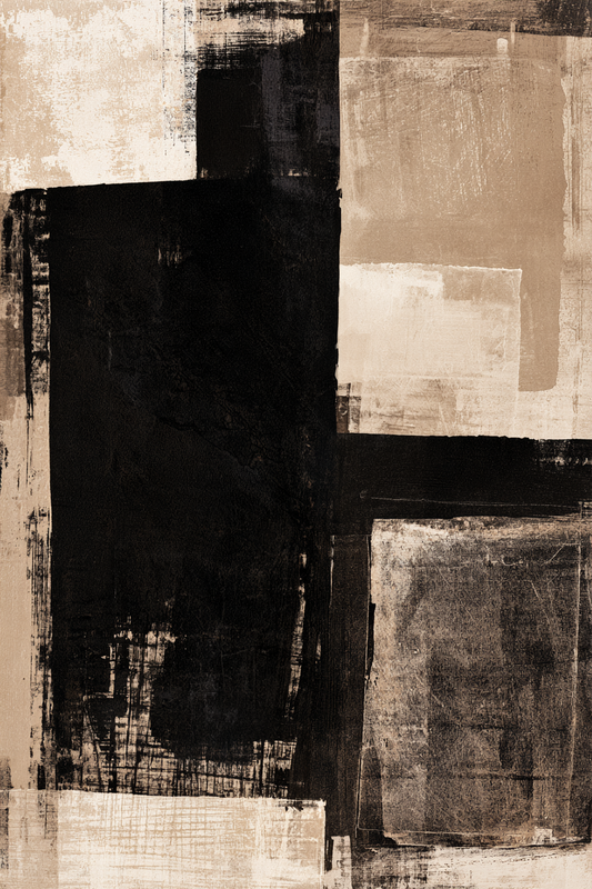 Schwarze Struktur – digitale Kunst im Hochformat 2:3