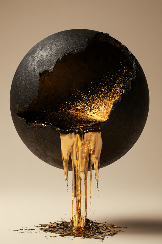 Schmelzende Welt – digitale Kunst im Hochformat 2:3