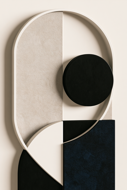 Kreis der Stille – digitale Kunst im Hochformat 2:3