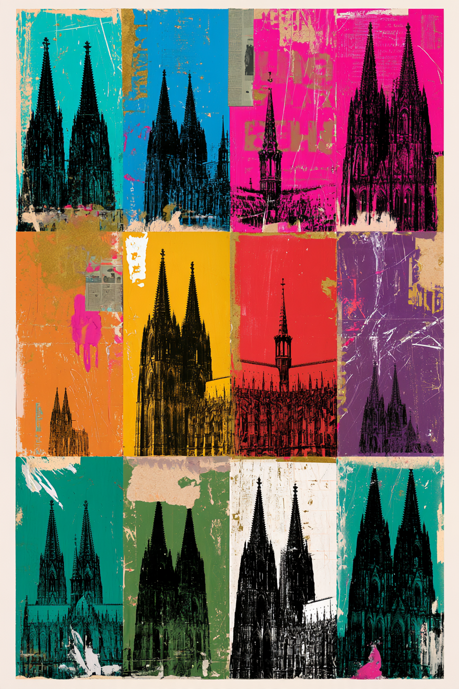 Dom in Pop – digitale Kunst im Hochformat 2:3