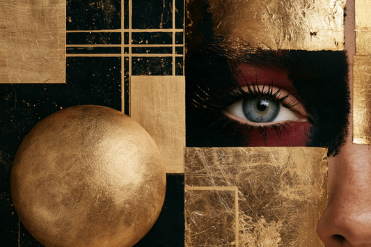 Auge der goldenen Ordnung – digitale Kunst im Querformat 3:2