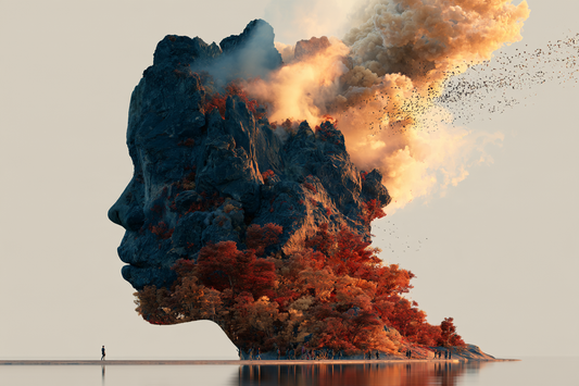 Insel der Gedanken – digitale Kunst im Querformat 3:2