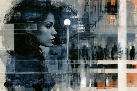 Stadt in ihrem Blick – digitale Kunst im Querformat 3:2