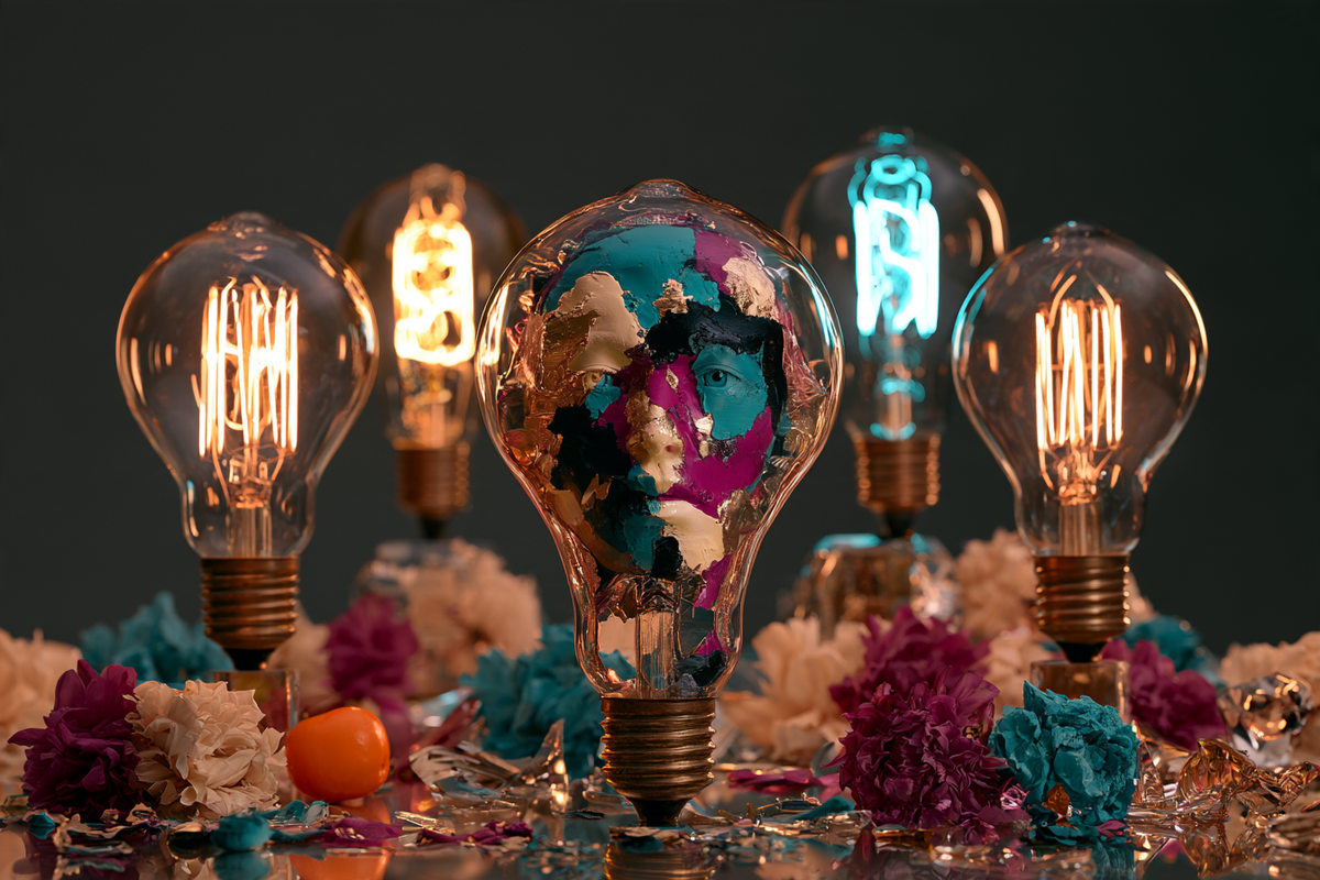 Ideenblüte – digitale Kunst im Querformat 3:2