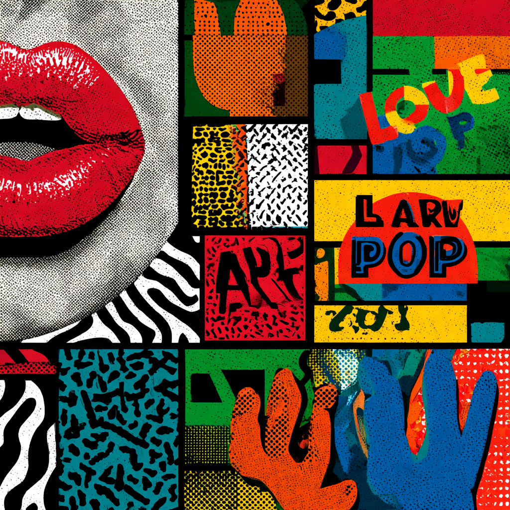 Love Pop Art – Urban Collage in der Raumvorschau